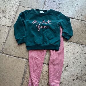 New Sterling Baby Infant Christmas Outfit - Oh What Fun, 24months NWOT